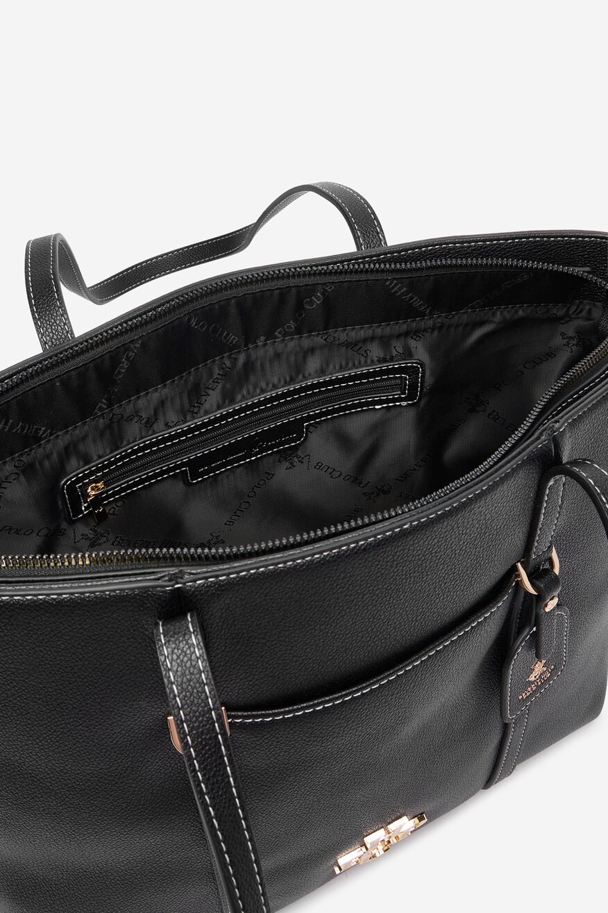 
                Дамска чанта Beverly Hills Polo Club ЧЕРЕН - 5906751598207