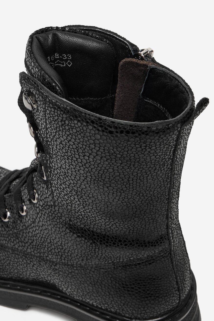 Badura - Trzewiki skórzane ocieplane - 5906751271926