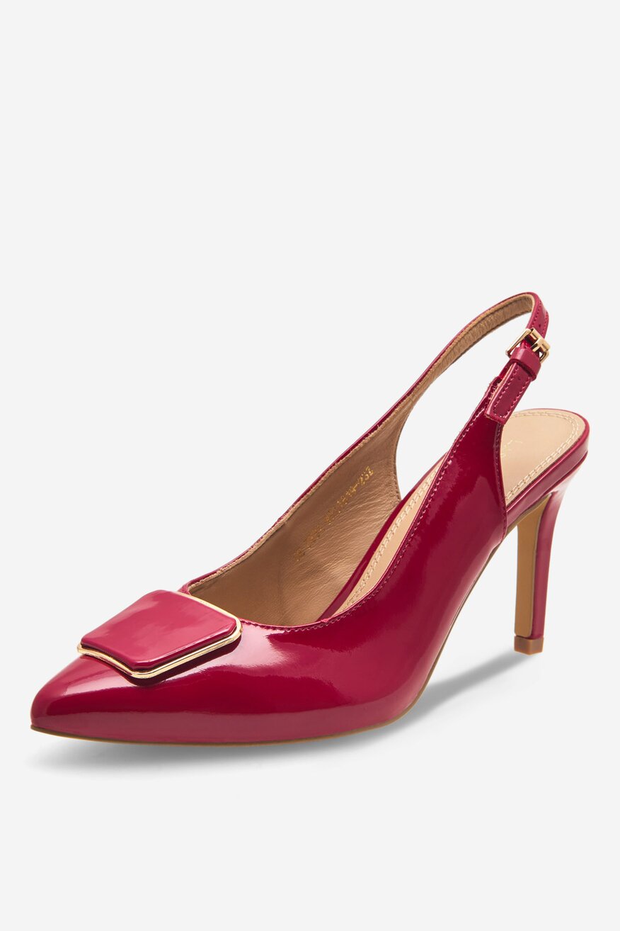 
                Lasocki - Czółenka skórzane lakierowane - 5905588302315