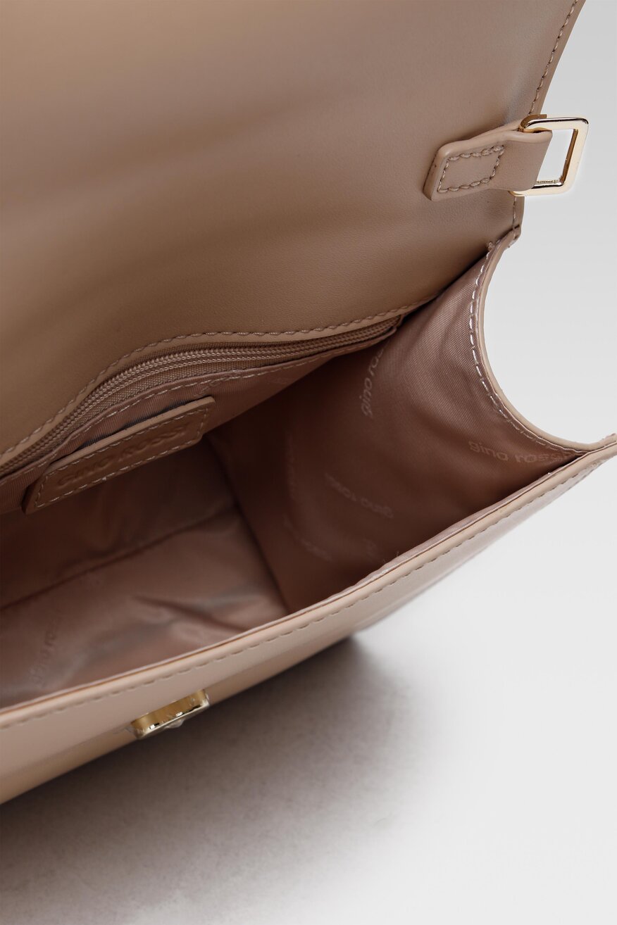 
                Gino Rossi - Torebka skórzana beżowa - 5904248070595