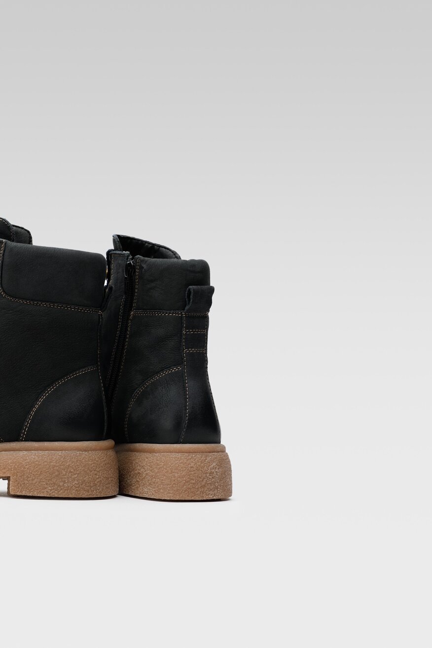 
                Lasocki - Skórzane trzewiki granatowe - 5904248885243