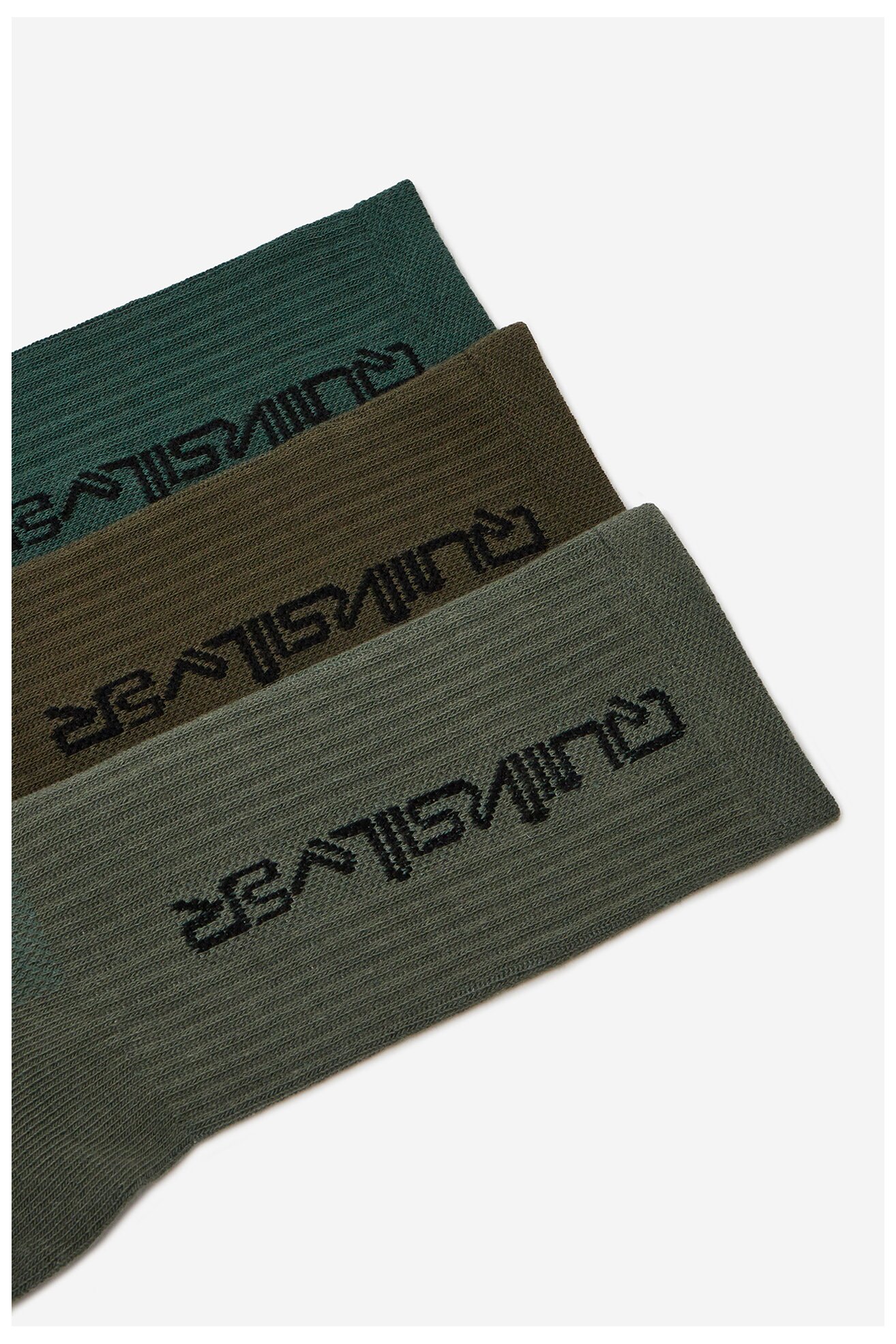 Skarpetki QUIKSILVER AS_QUIKSILVER_100W_SS25 (3-PACK) Oliwkowy