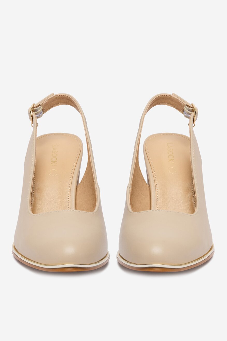 Елегантни обувки Lasocki БЕЖОВ - 5906751726051