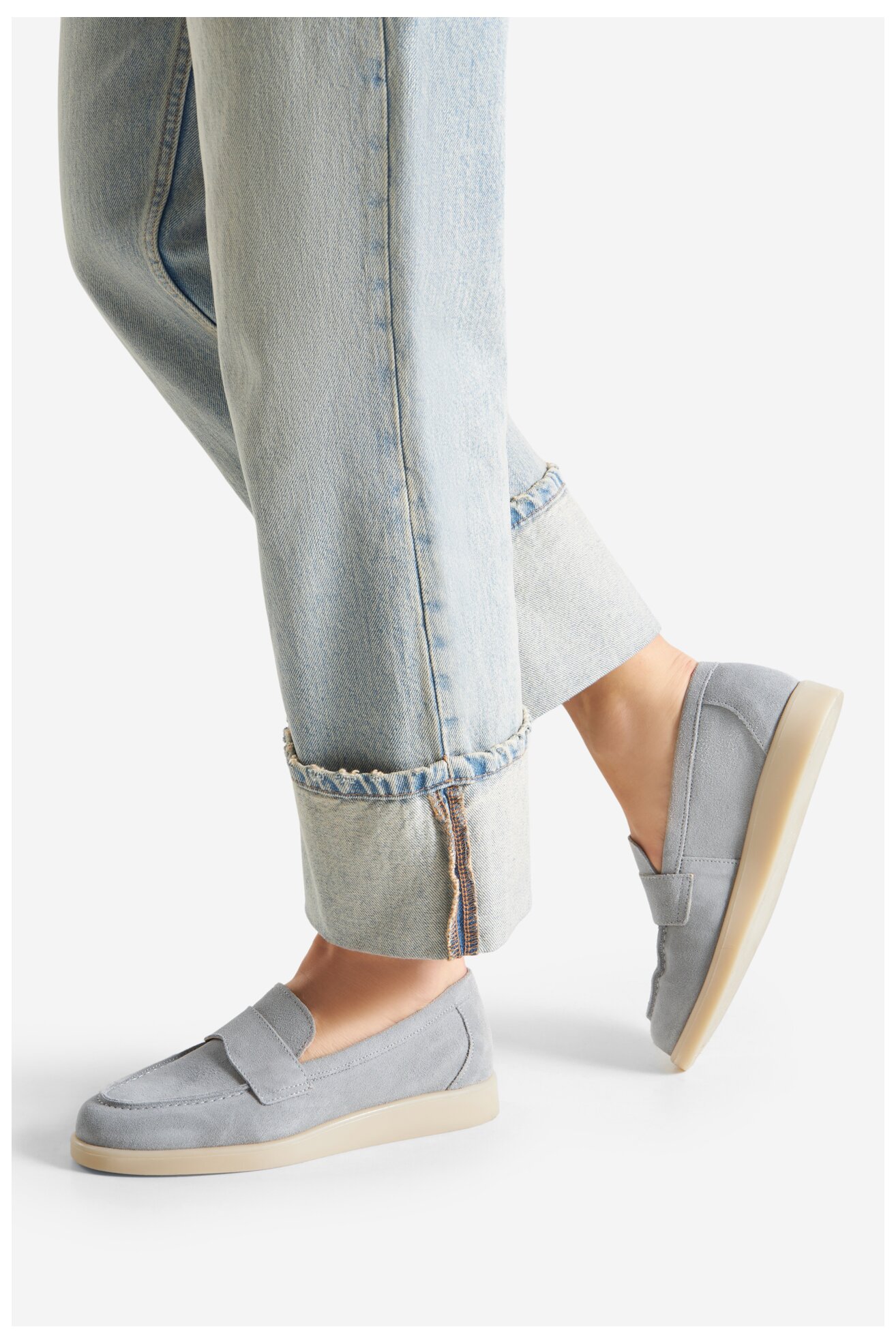 Mokasyn Gino Rossi ELIA-E25-26281 Szary jasny