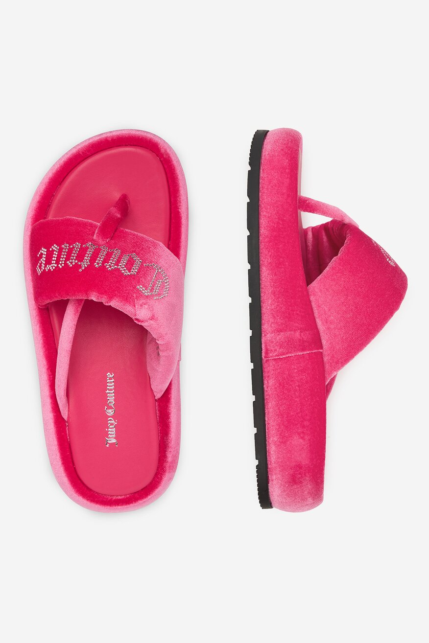 Juicy Couture - Klapki na platformie - 5906751063484