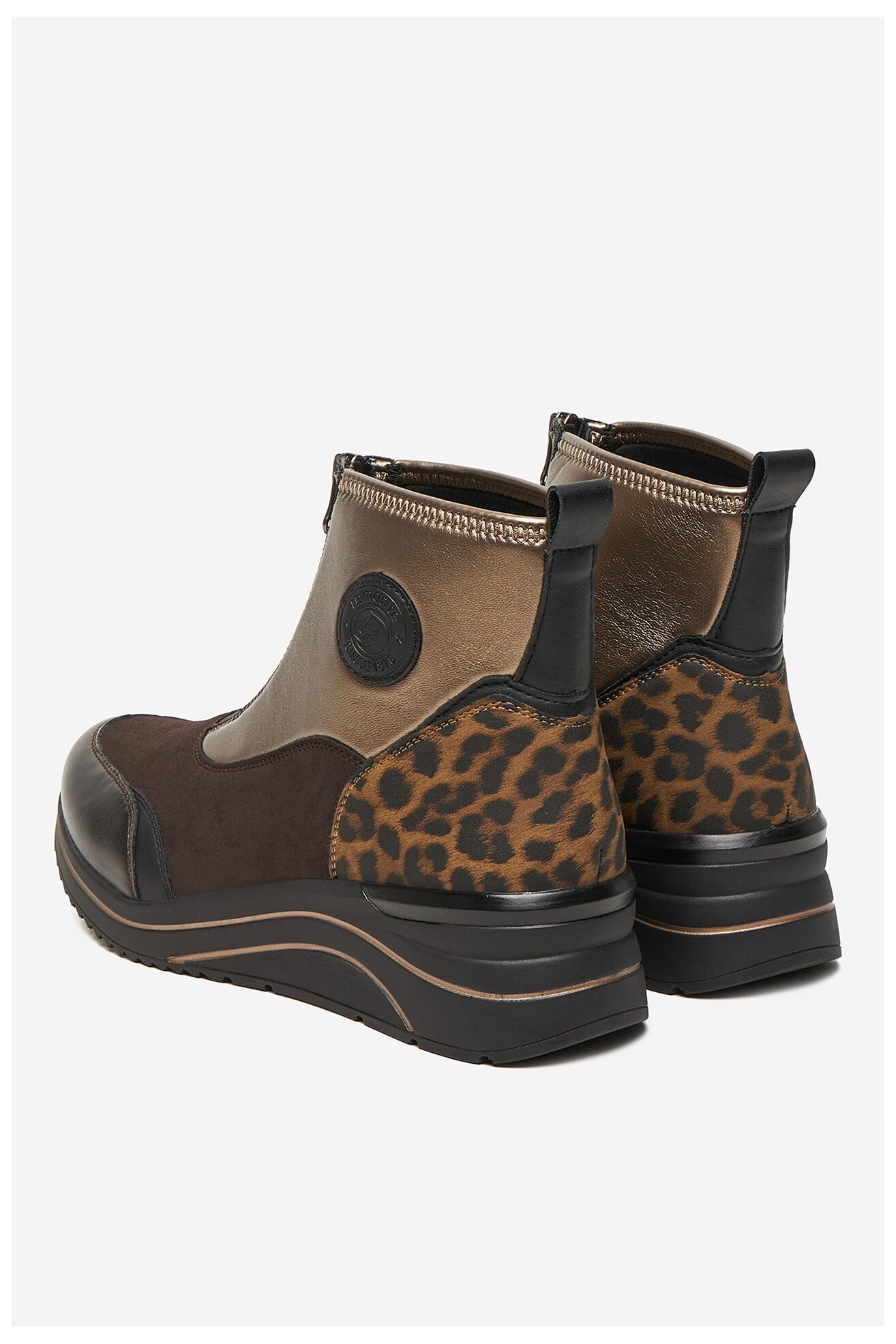 Kotníková obuv Remonte D0T78-90 TMAVĚ HNĚDÁ