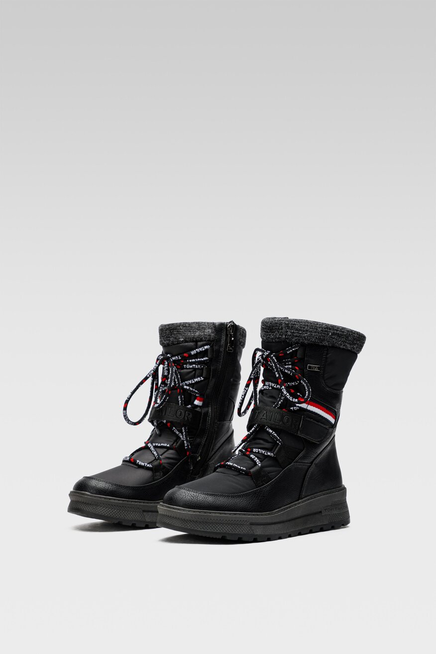 Tom Tailor - Kozaki czarne - 5904862155081