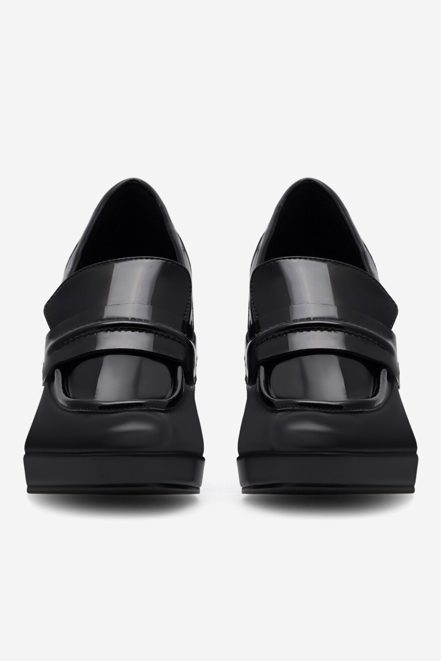 
                Sergio Bardi - Loafersy skórzane na obcasie - 5905588100904