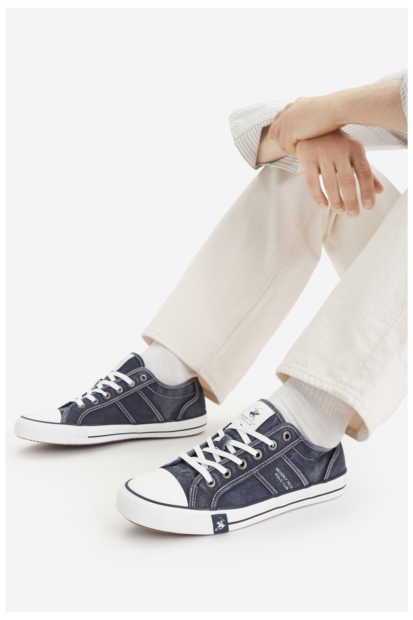 Trampki Beverly Hills Polo Club CEO-HACKNEY-01 Jeansowy