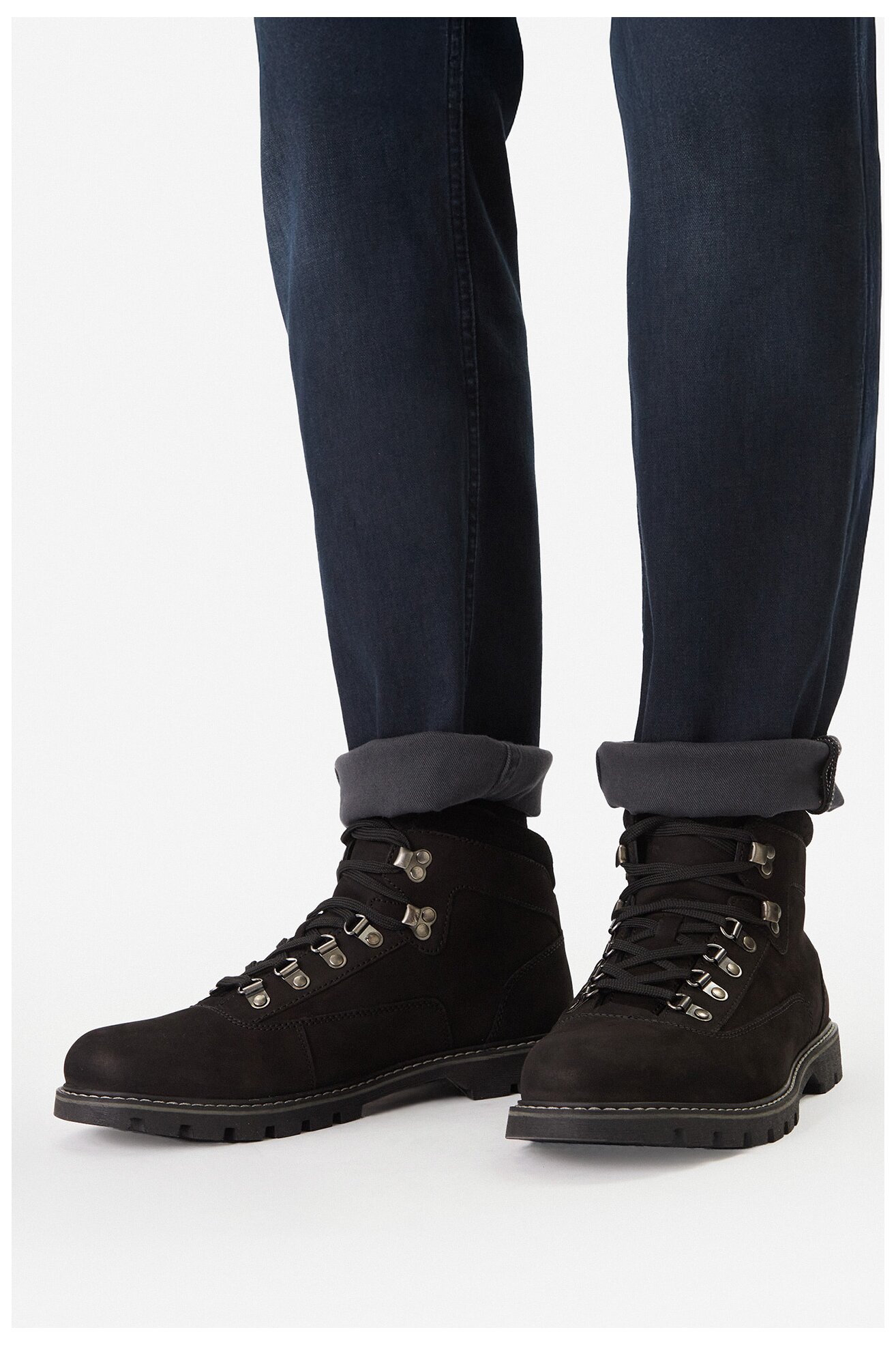 Šněrovací vyšší obuv Lasocki CEO-CHEROKE-07 MI25 ČERNÁ