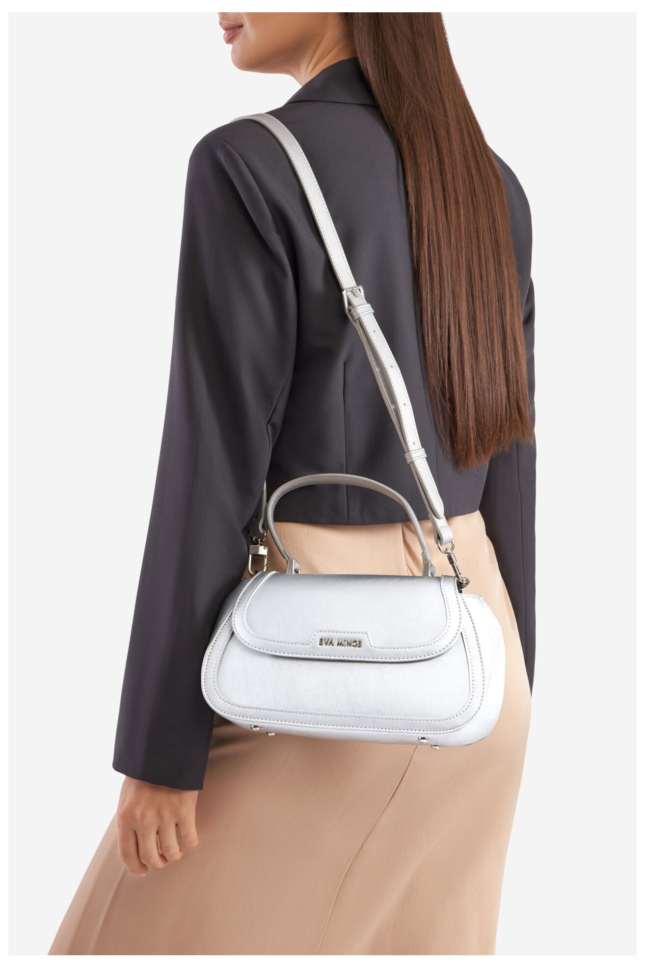 Дамска чанта EVA MINGE TYL00522 СРЕБРИСТ