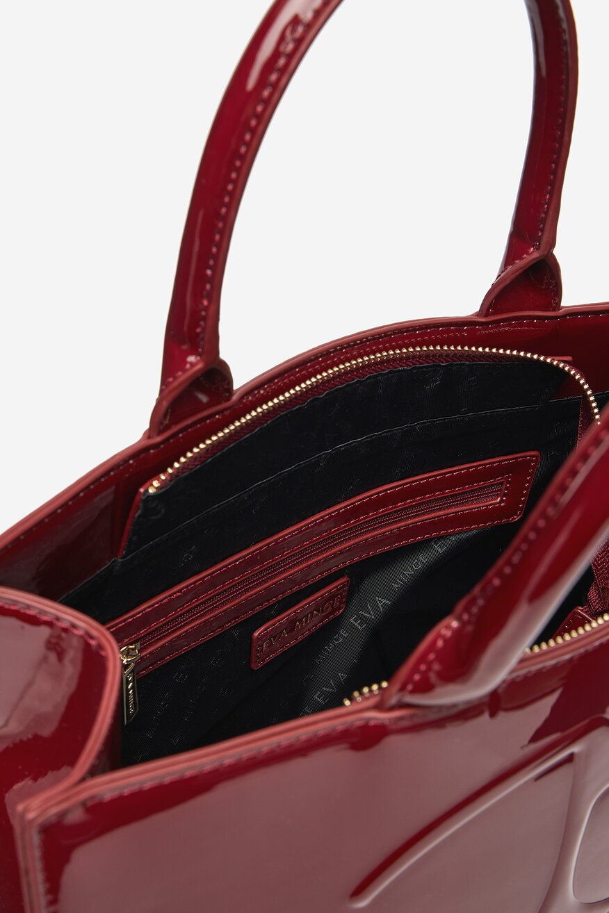 Дамска чанта EVA MINGE БОРДО - 5906751330289