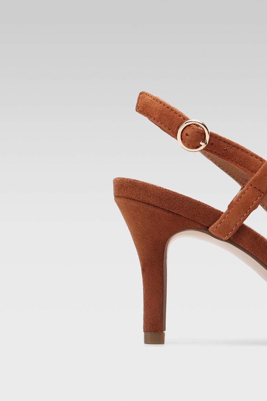Lasocki - Sandały skórzane na szpilce - 5904248547776
