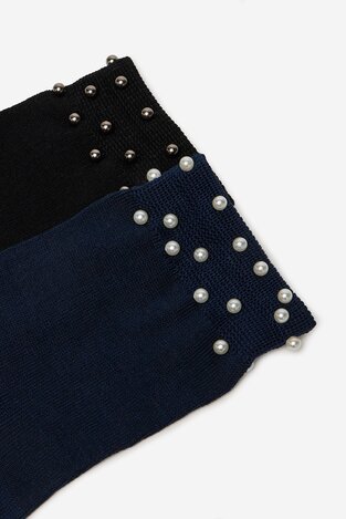 Шкарпетка NINE WEST KR_NW_PEARL_Z_SS25 (2 PACK) ЧОРНИЙ
