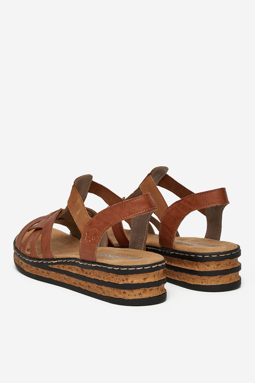 
                Сандали Rieker ТЪМНОКАФЯВ - 2230078405553