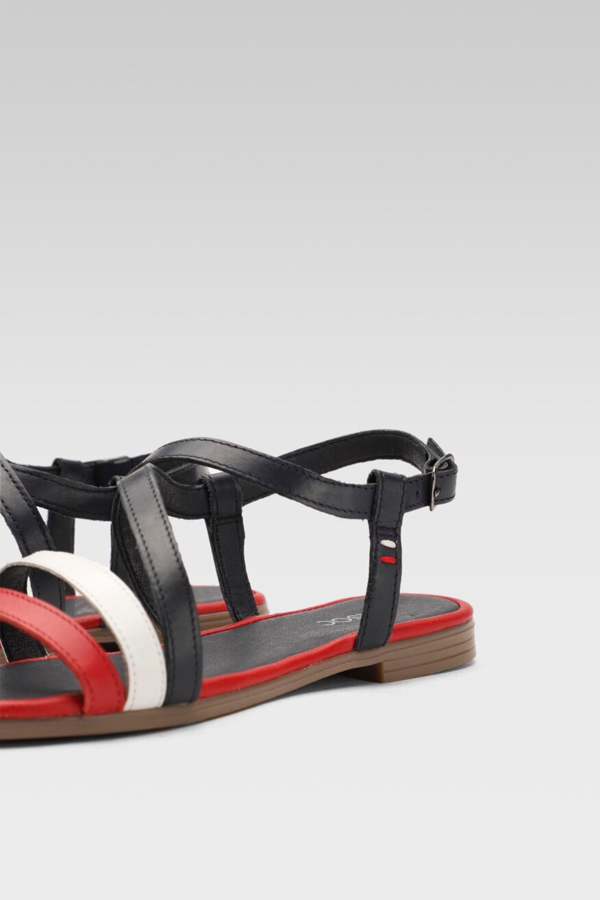 
                Lasocki - Skórzane sandały granatowe - 5903698693828