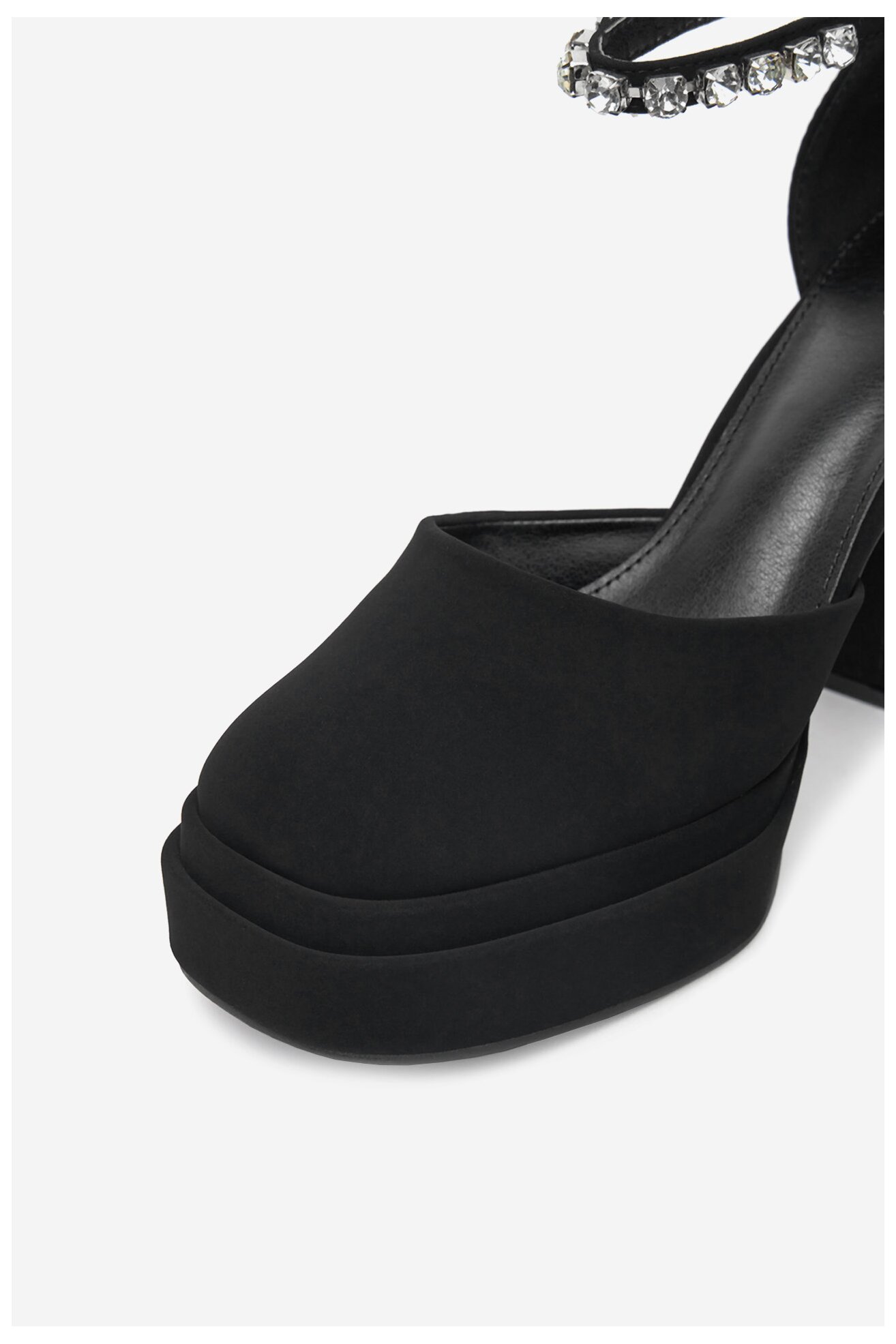 Pantofi cu toc DeeZee LW85478-6 NEGRU