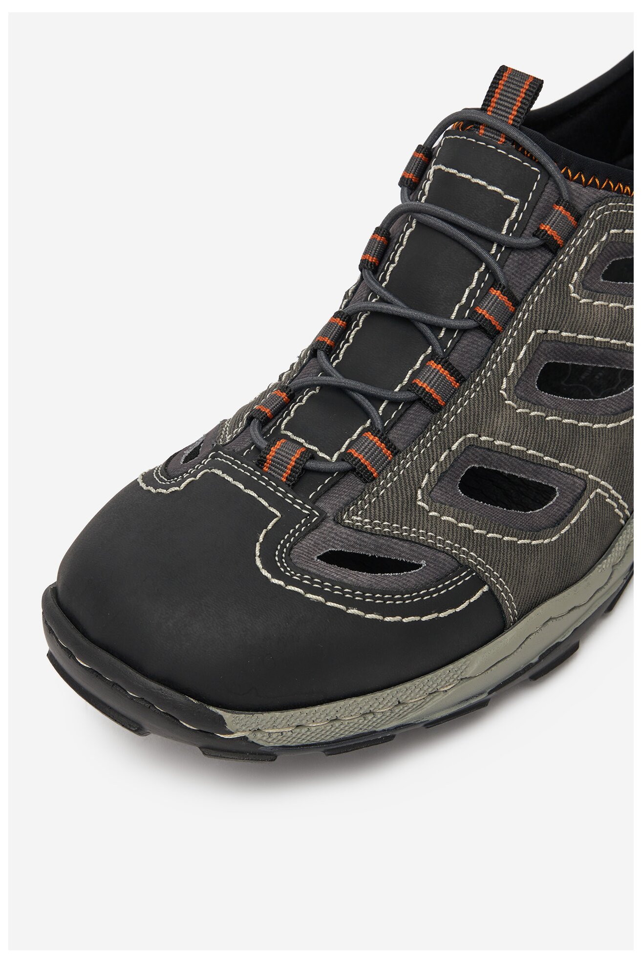 Sandały Rieker 08065-02 Szary