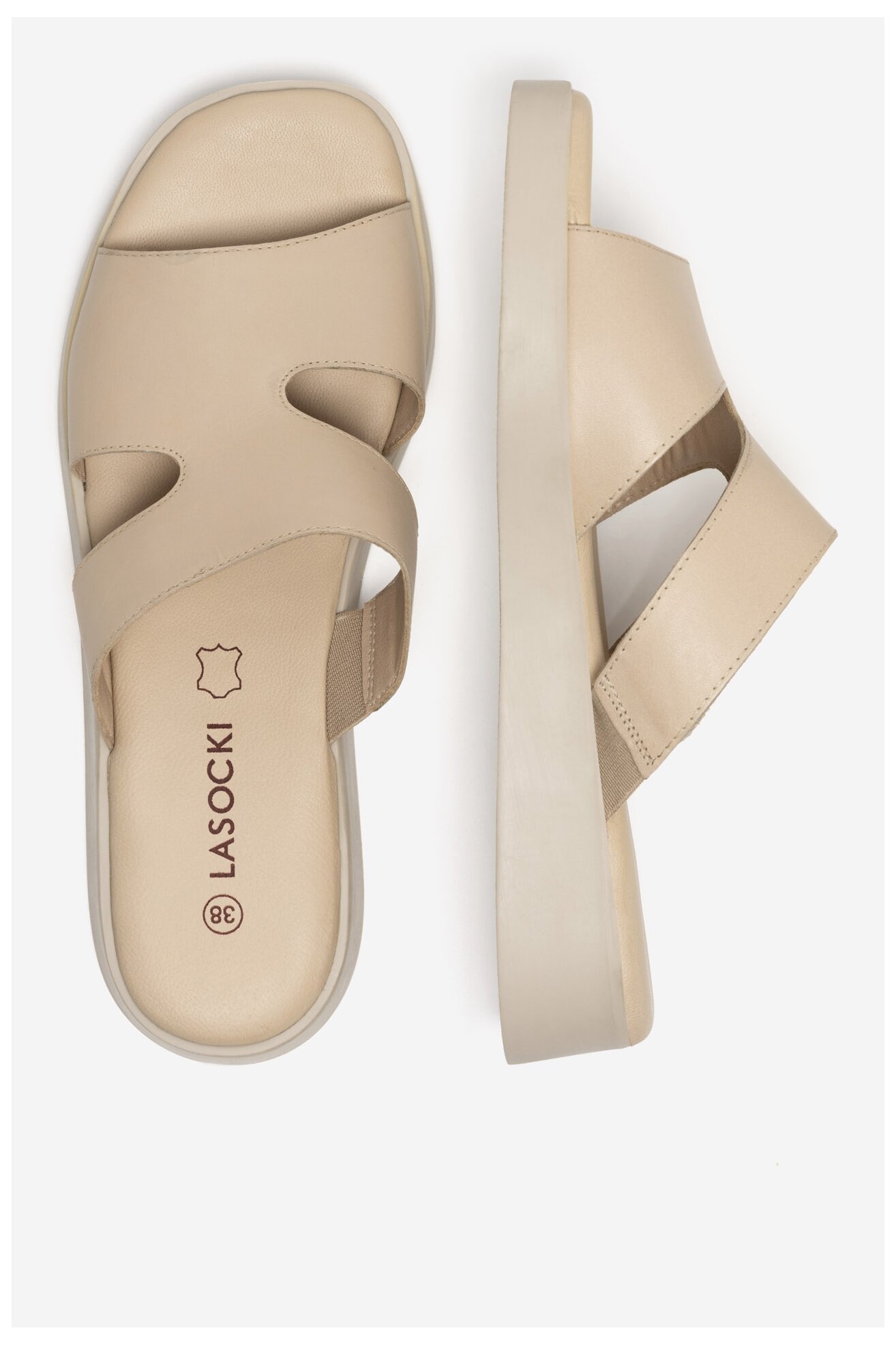 Klapki Lasocki WI16-KIMBALLY-03 Beżowy