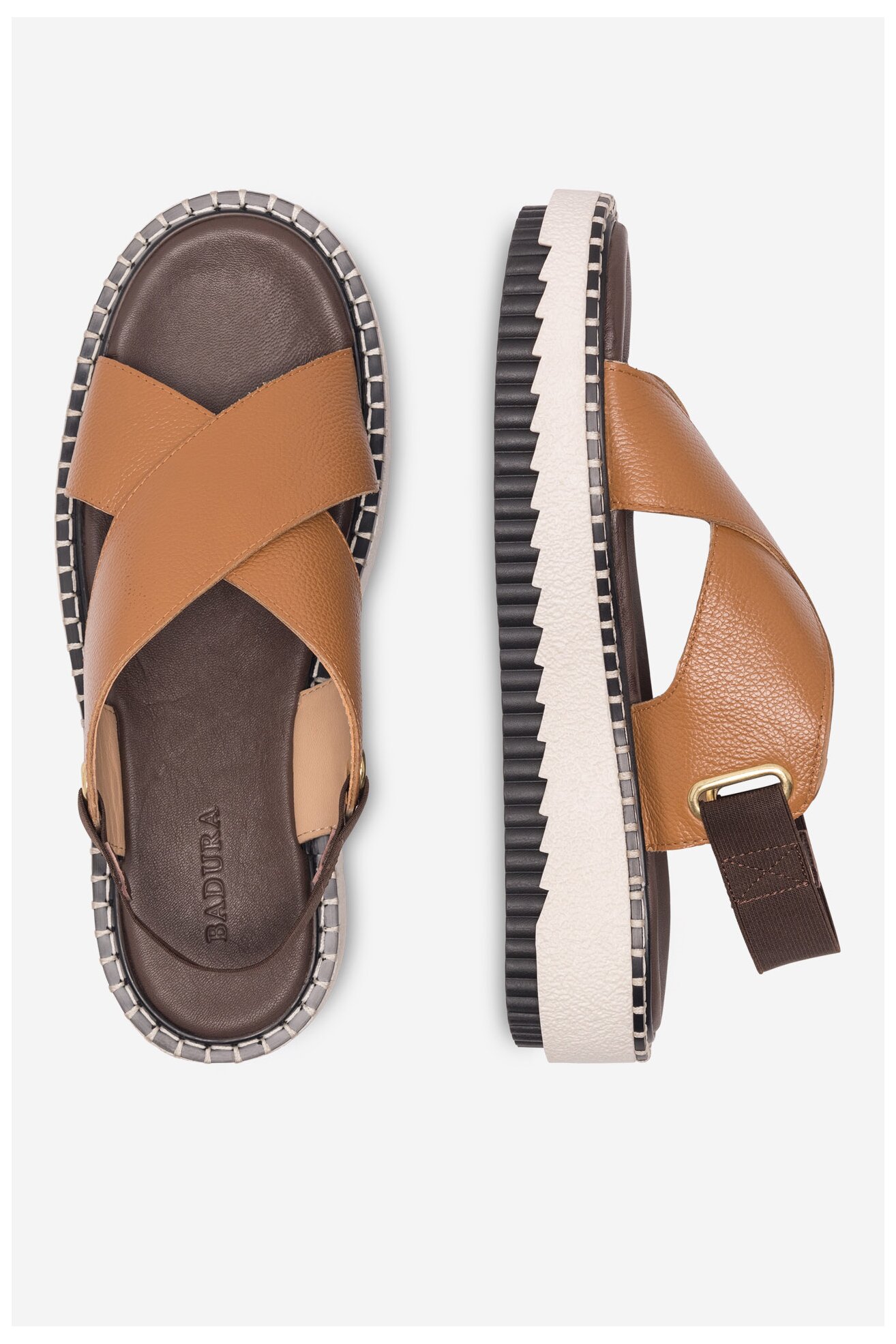 Sandały Badura BEKI-01W3-003 Camel