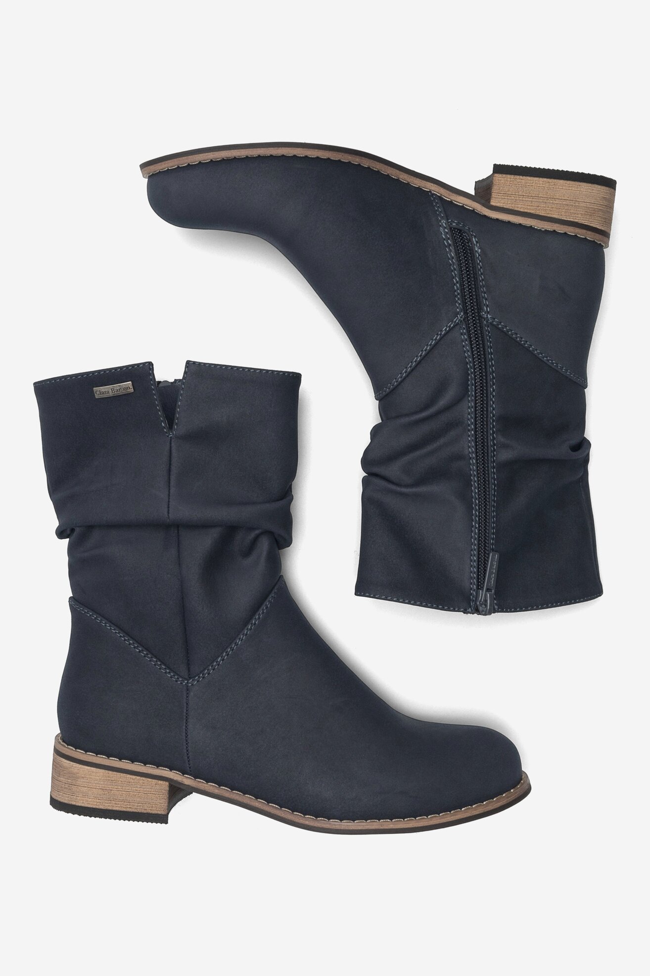 Kotníková obuv Clara Barson WS14087-02 TMAVĚ MODRÁ