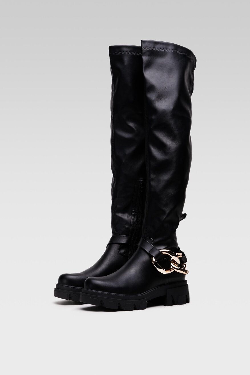 Quazi - Kozaki czarne - 5904248123758