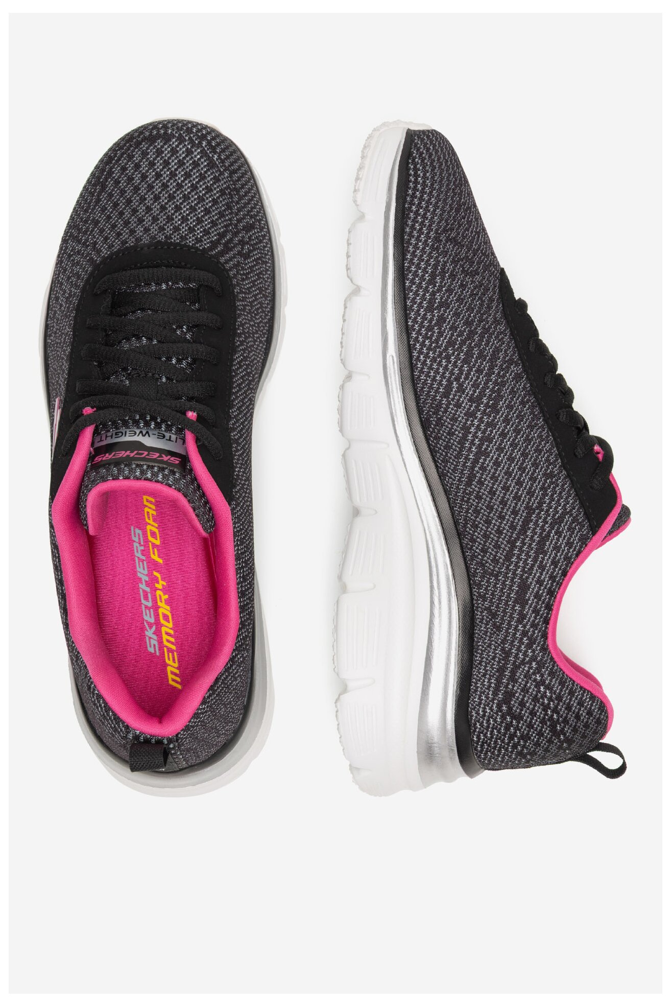 Încălțăminte sport Skechers FASHION FIT - BOLD BOUNDARIES 12719 BKHP NEGRU