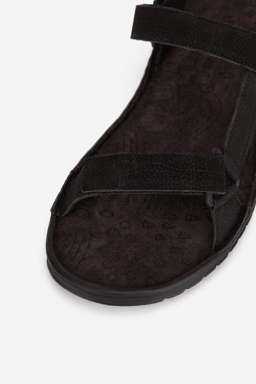 
                Lasocki - Sandały skórzane na rzepy - 5905588570066