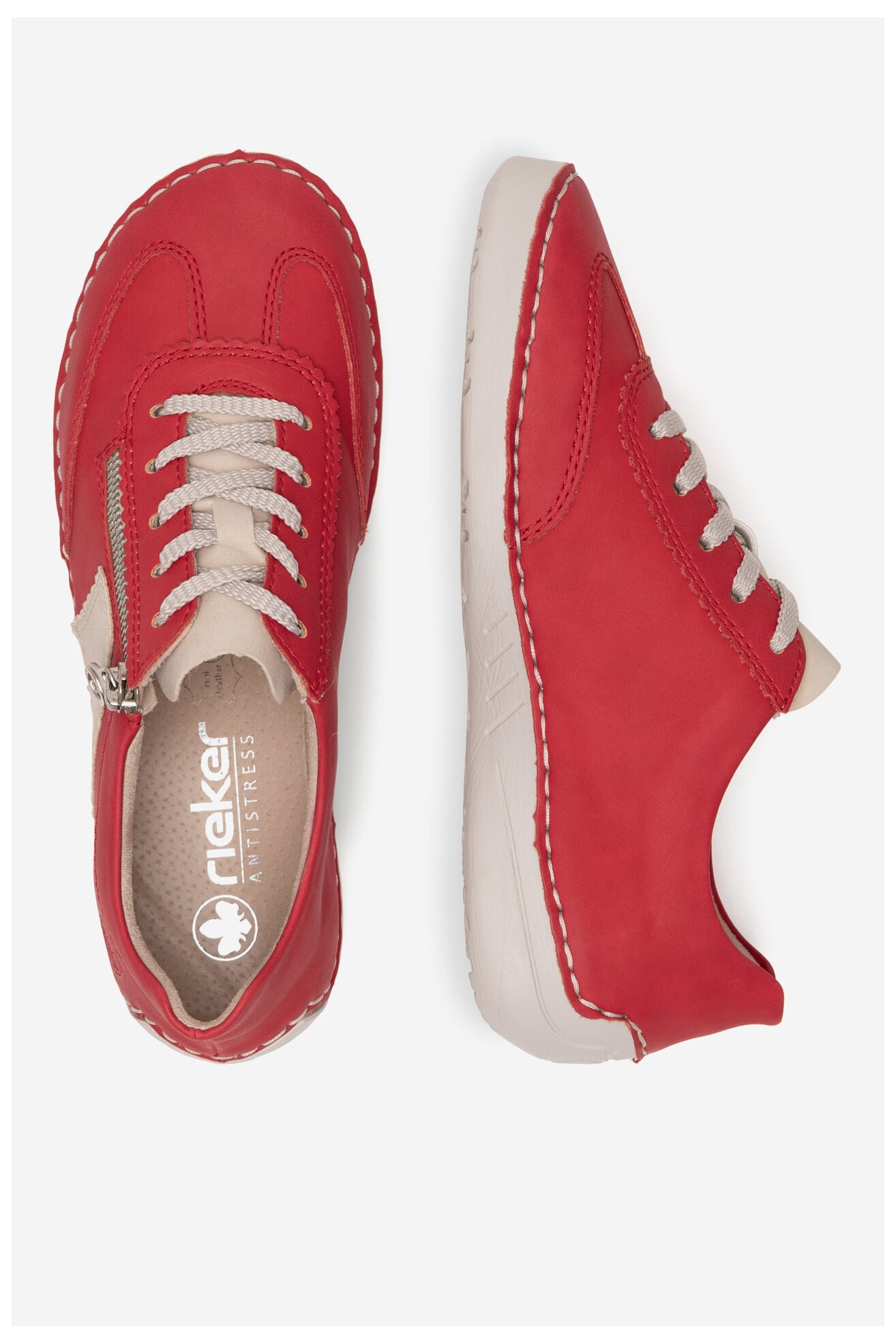 Sneakers Rieker 52521-33 Czerwony