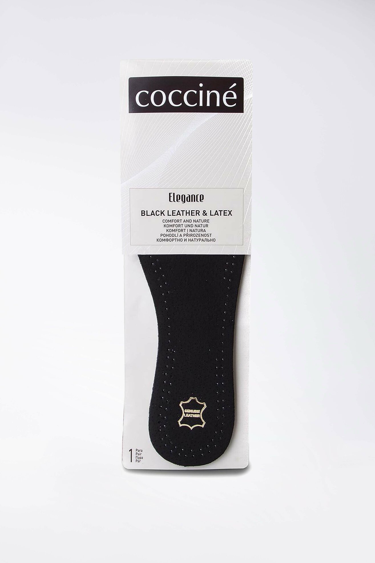 Wkładki do obuwia Coccine BLACK LEATHER&LATEX/41-42ABF Czarny