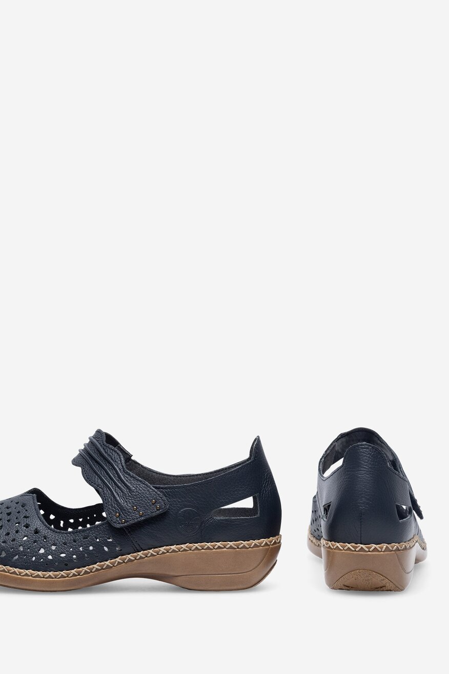 Rieker - Skórzane baleriny - 2230056165523