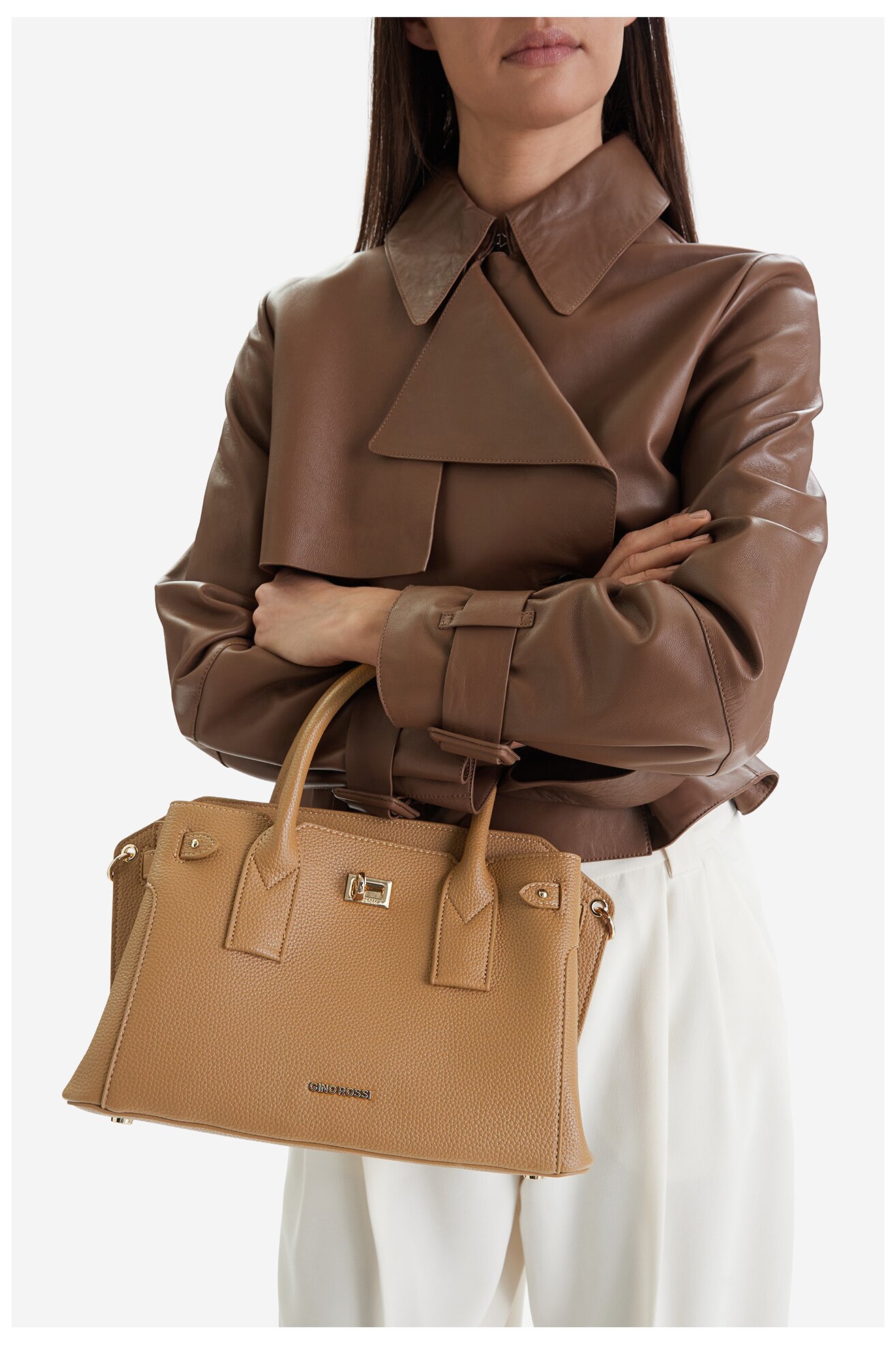 Сумка З Ремінцем Gino Rossi EO-LX20081 ВЕРБЛЮЖИЙ