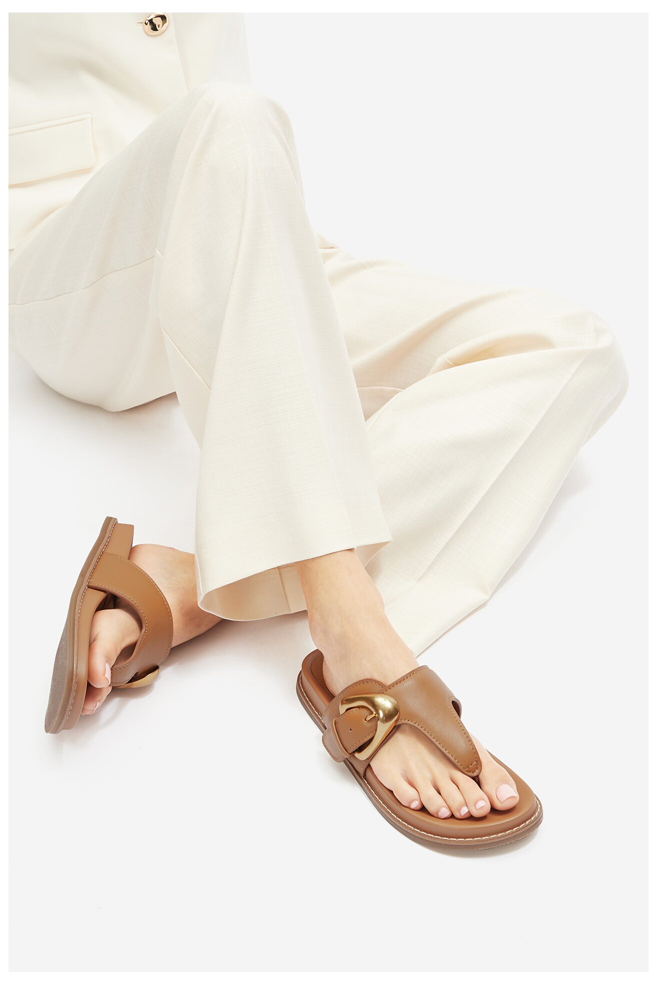 Șlapi Gino Rossi CLAUDIE-R25SS03088 CREM