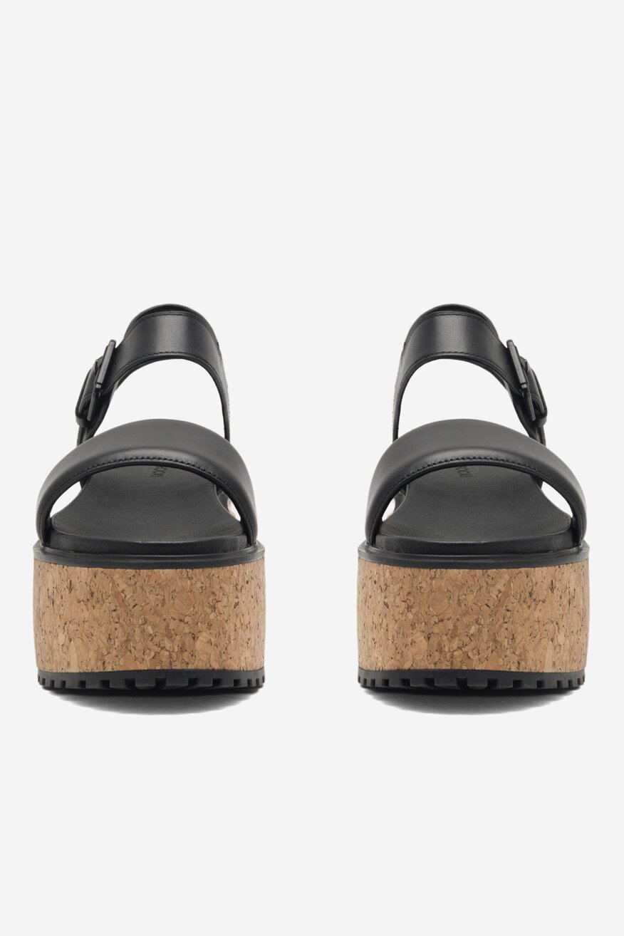 
                Lasocki - Skórzane sandały czarne - 5904862845029