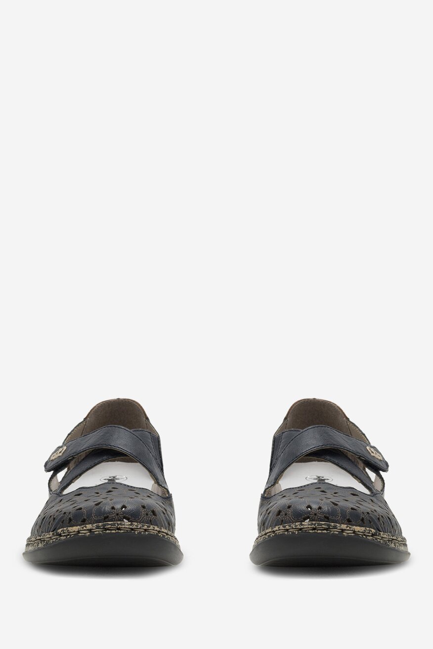 
                Rieker - Skórzane baleriny - 2230056261621