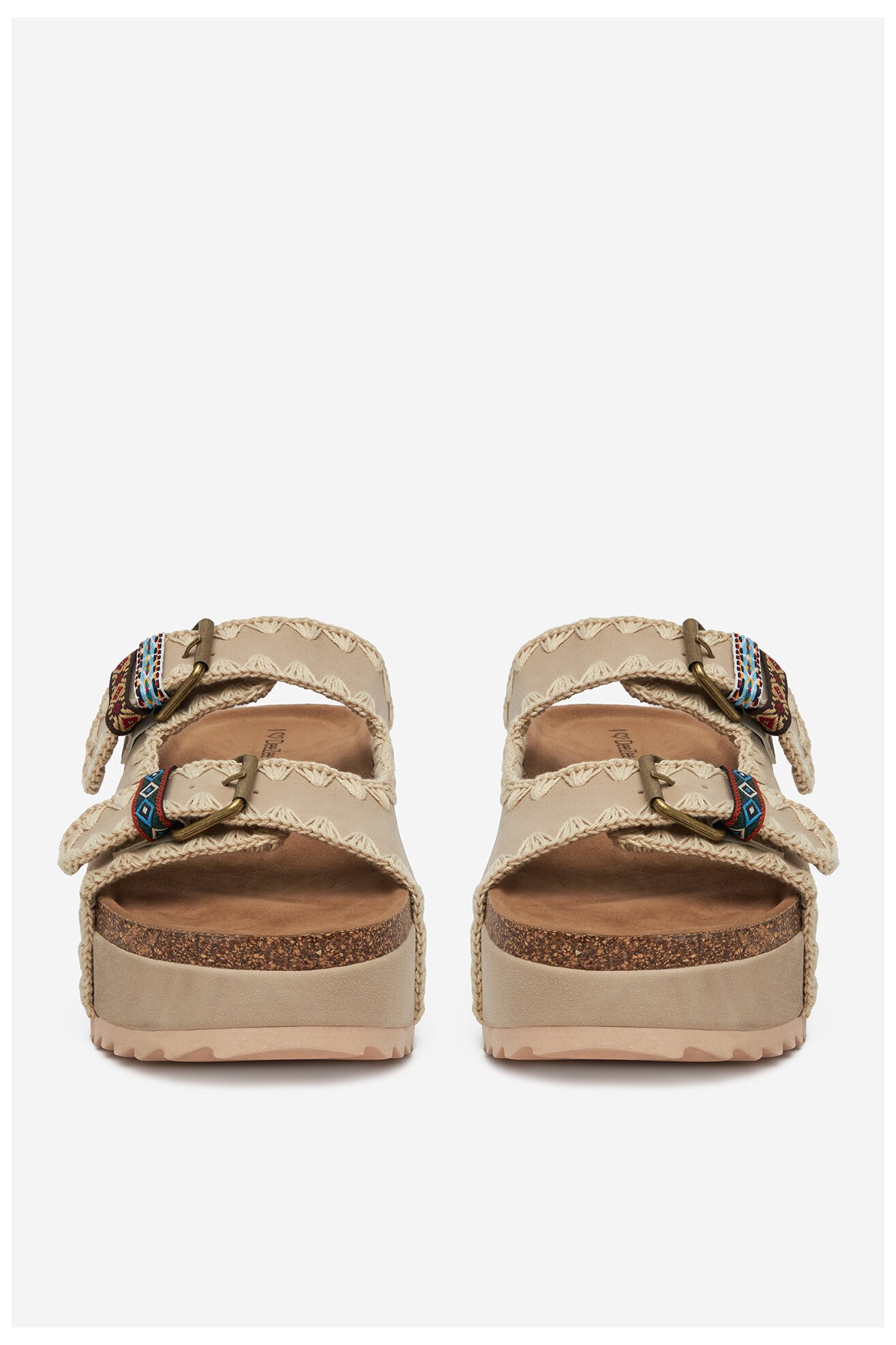 Klapki DeeZee LB-P1684 Beżowy