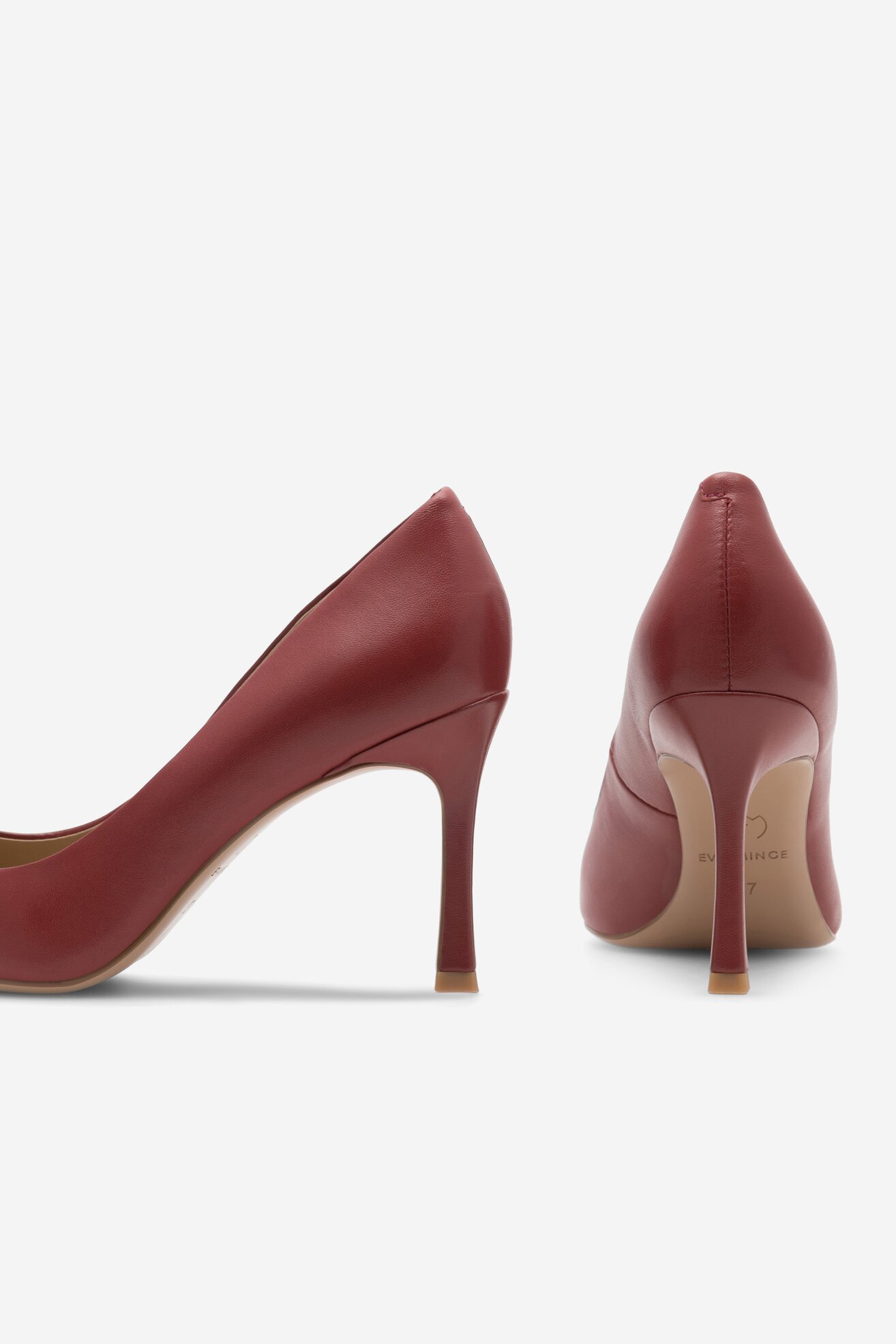 Körömcipő EVA MINGE EVORA-V1278-08-8 SÖTÉTPIROS