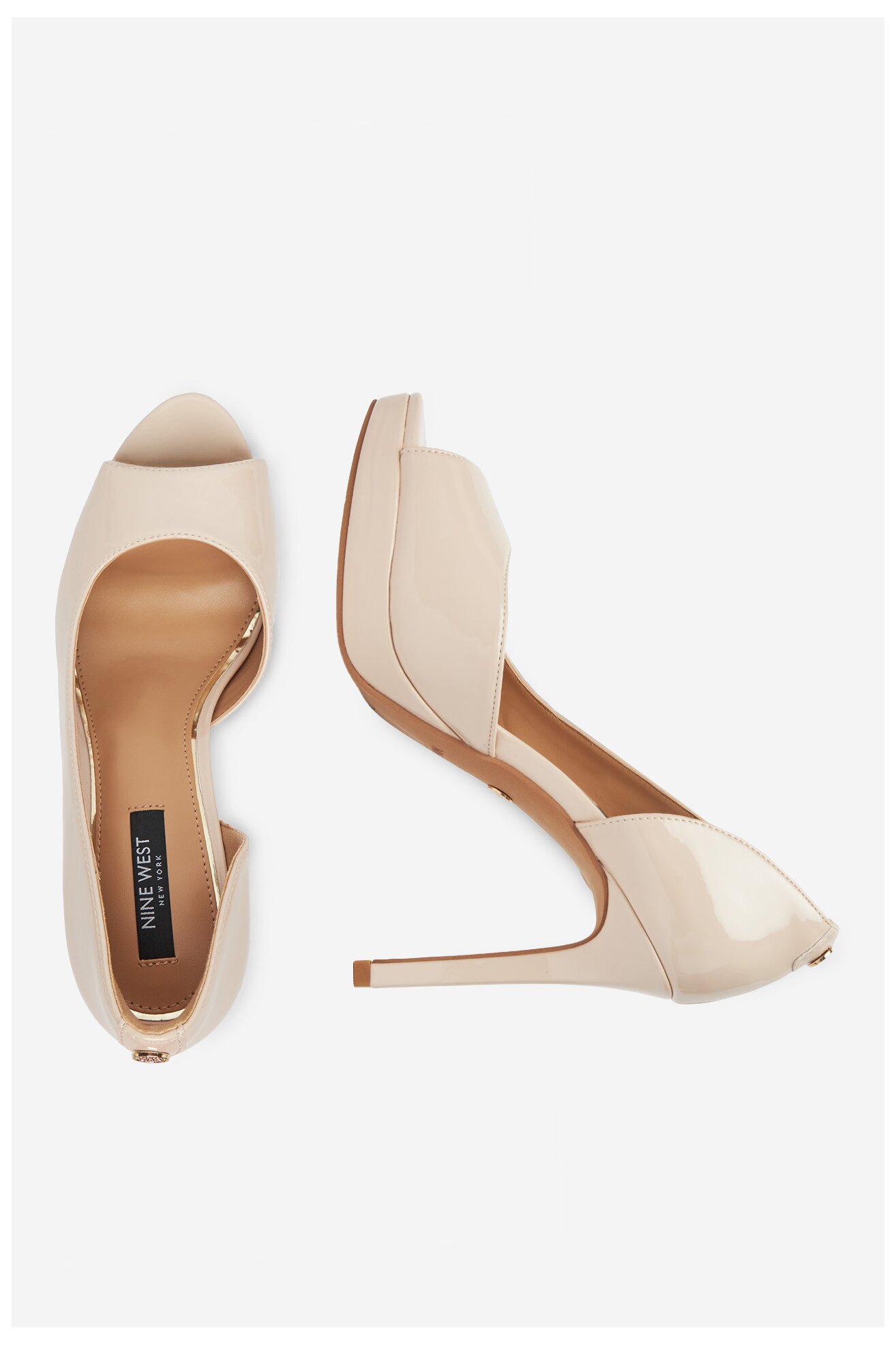 Czółenka NINE WEST WFA2733-1A Beżowy jasny