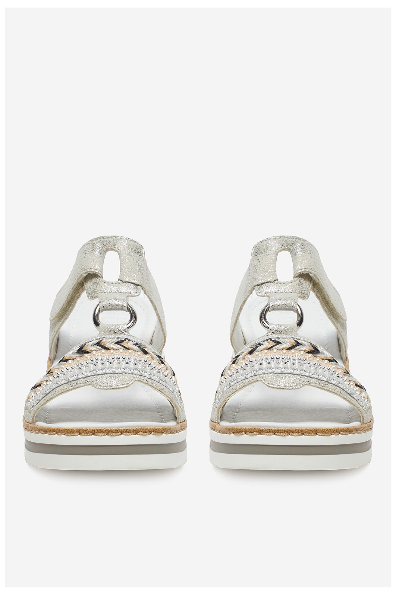 Șlapi Rieker V02M6-40 ARGINTIU