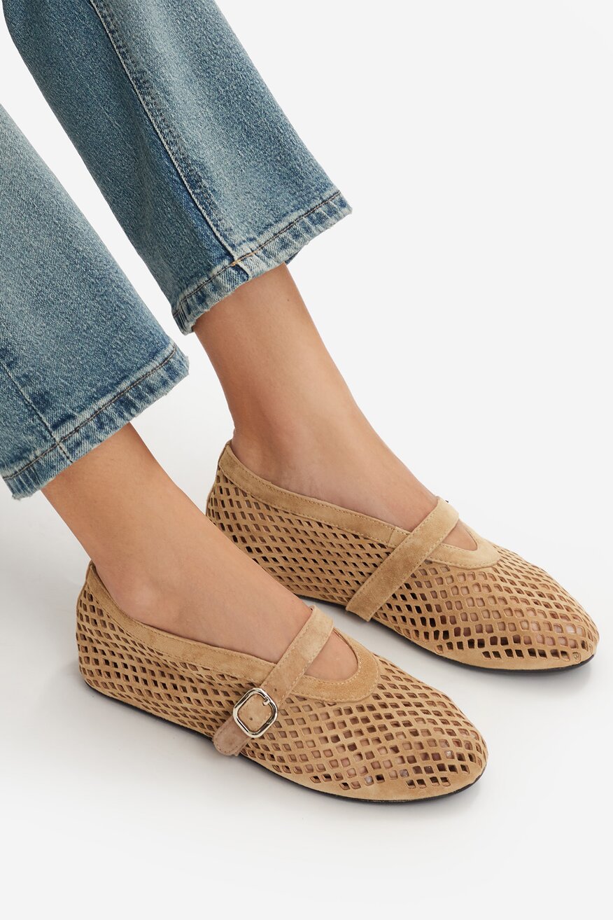 Badura - Baleriny skórzane - 5906751671375