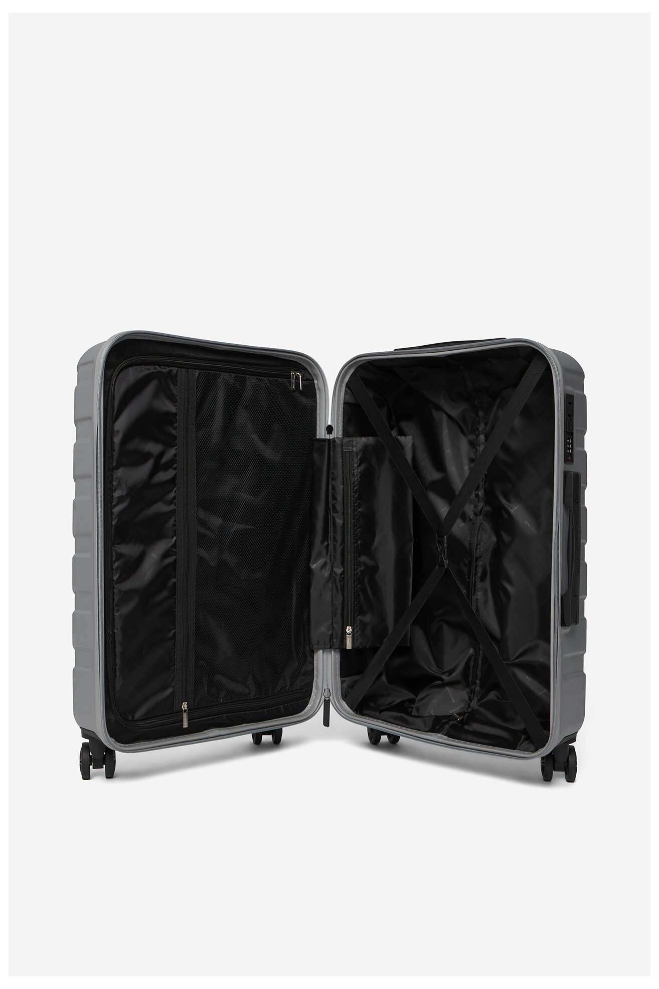 Valiză Gino Rossi C-GIN-M-003-05-SILVER ARGINTIU