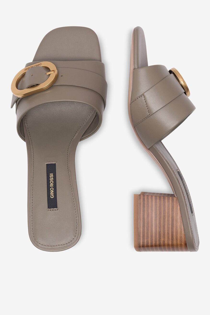 
                Gino Rossi - Skórzane klapki - 5905588552765