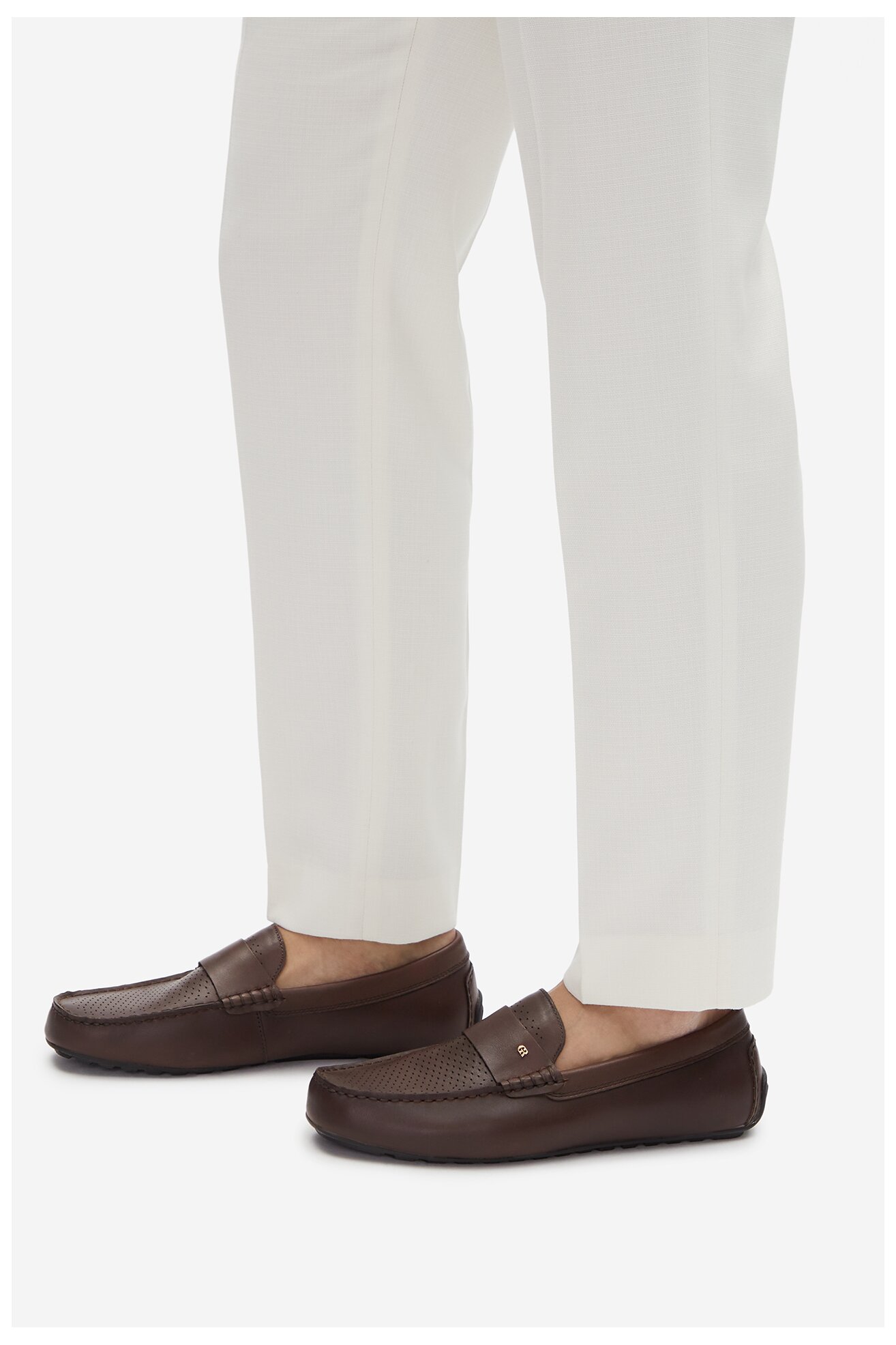 Mokasíny Gino Rossi LUIGI-02 125AM HNĚDÁ