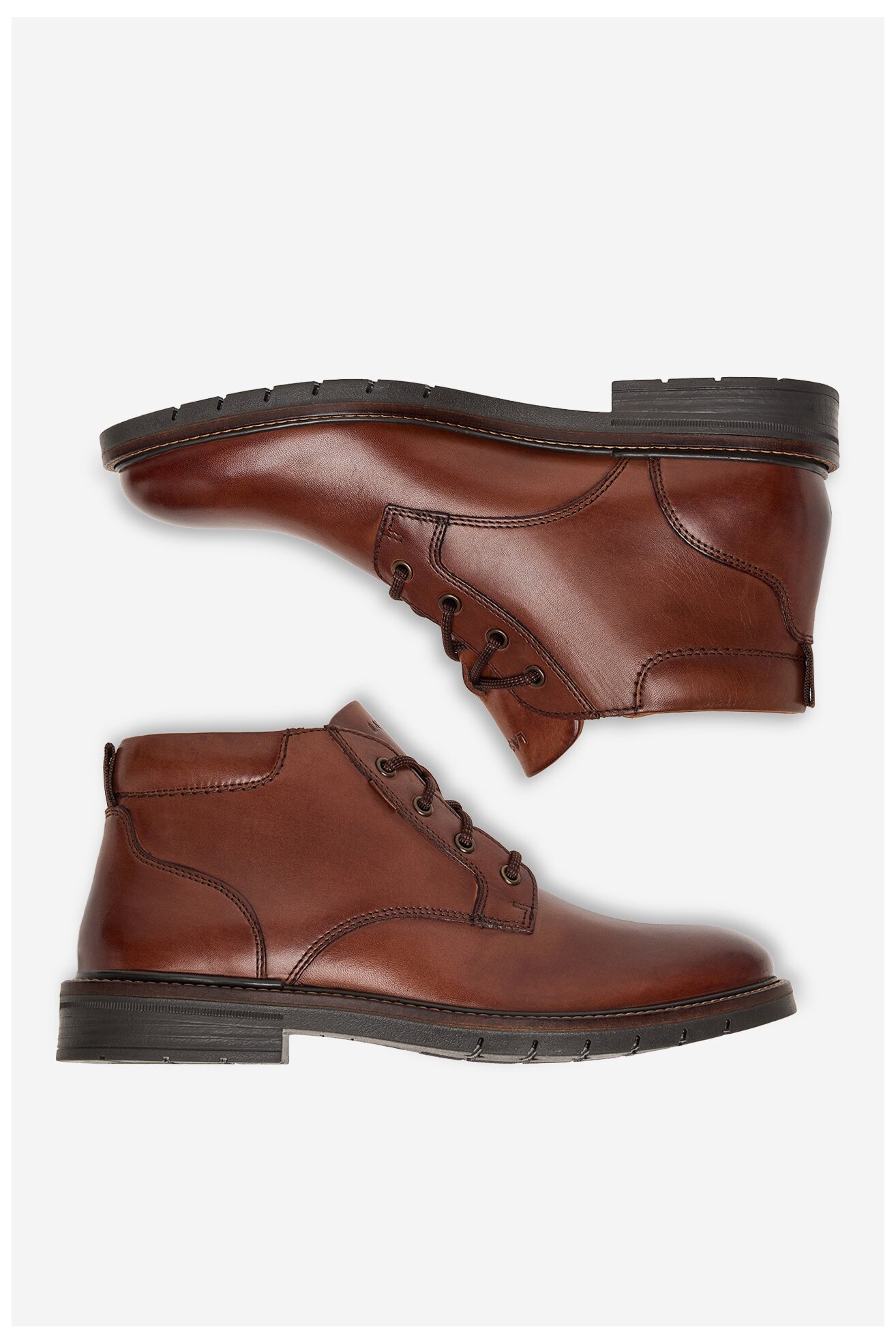 Šněrovací vyšší obuv Lasocki CEO-DAN-04 MB HNĚDÁ