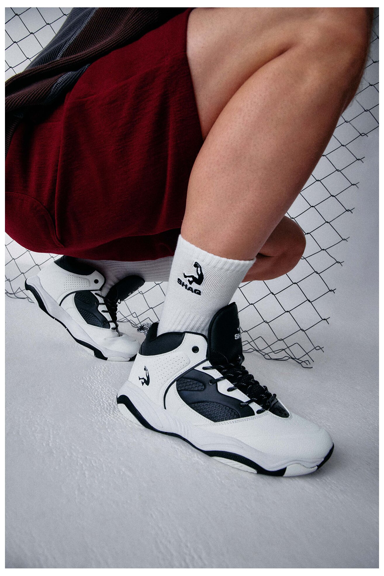 Obuwie sportowe SHAQ CEO-SPIN MOVE AQ95001M-W Biały