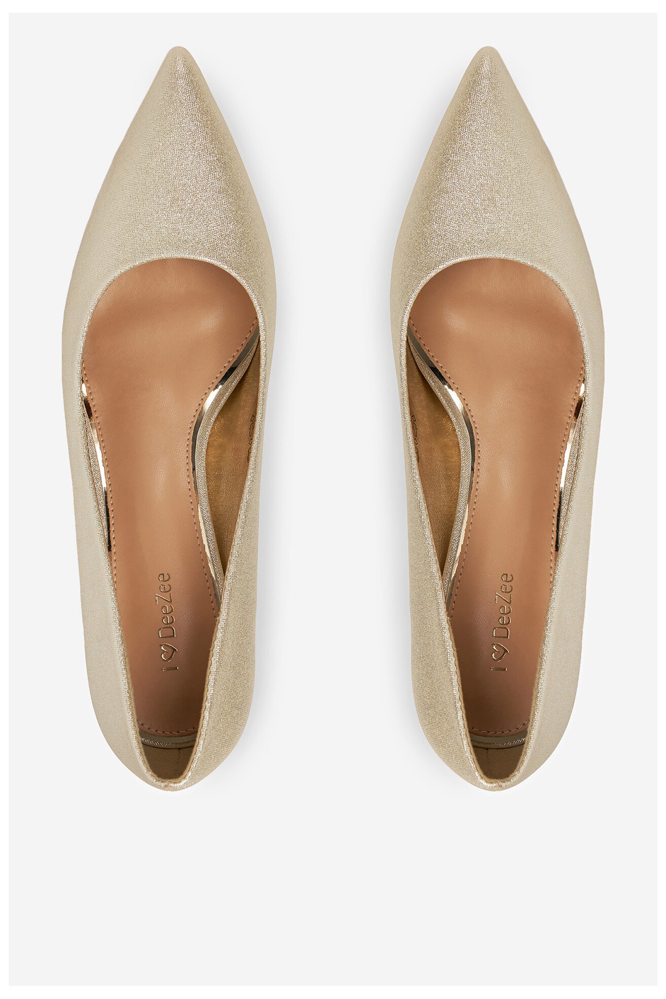 Czółenka DeeZee BK-0807-1 Złoty