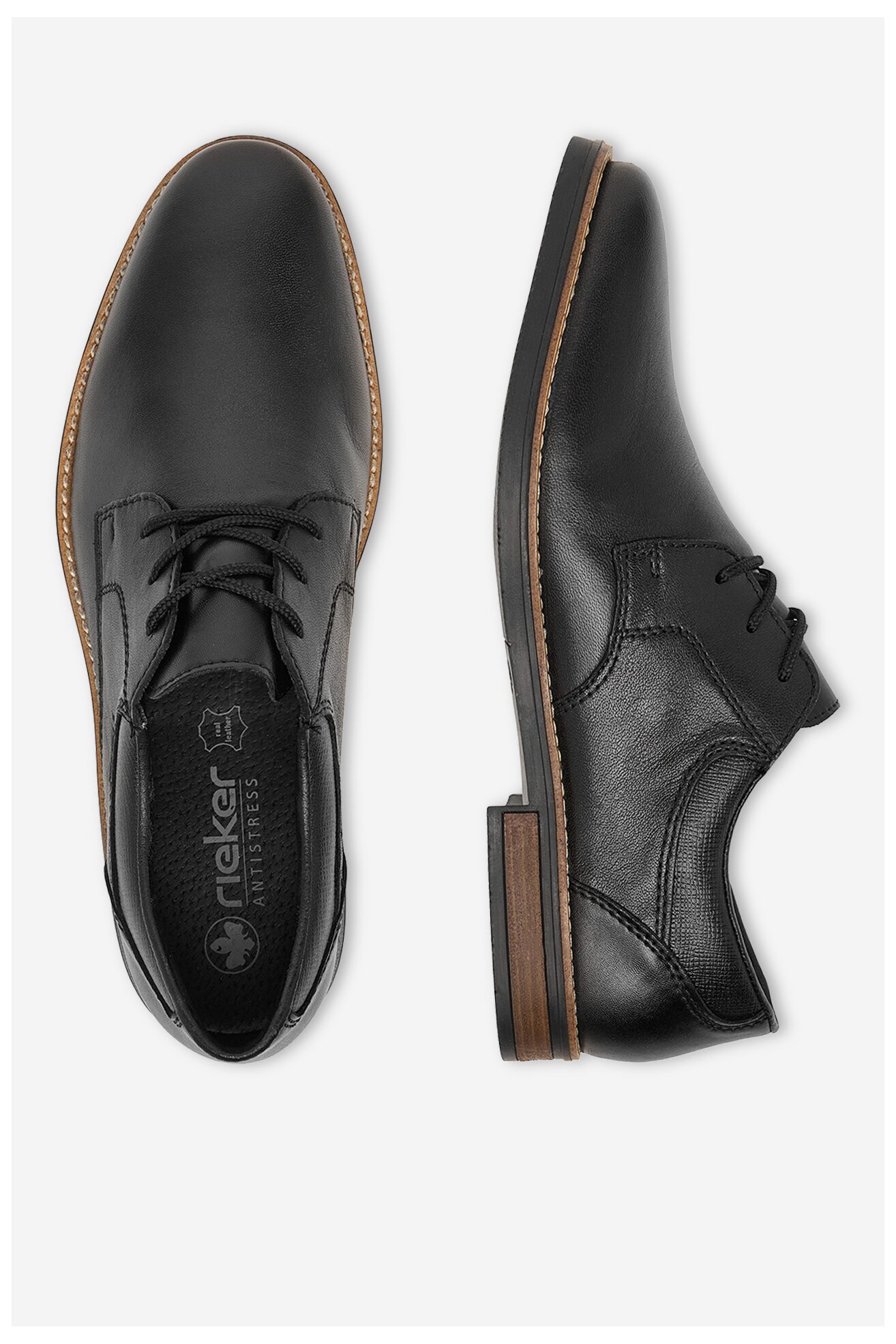 Półbuty Rieker CEO-13510-00 Czarny