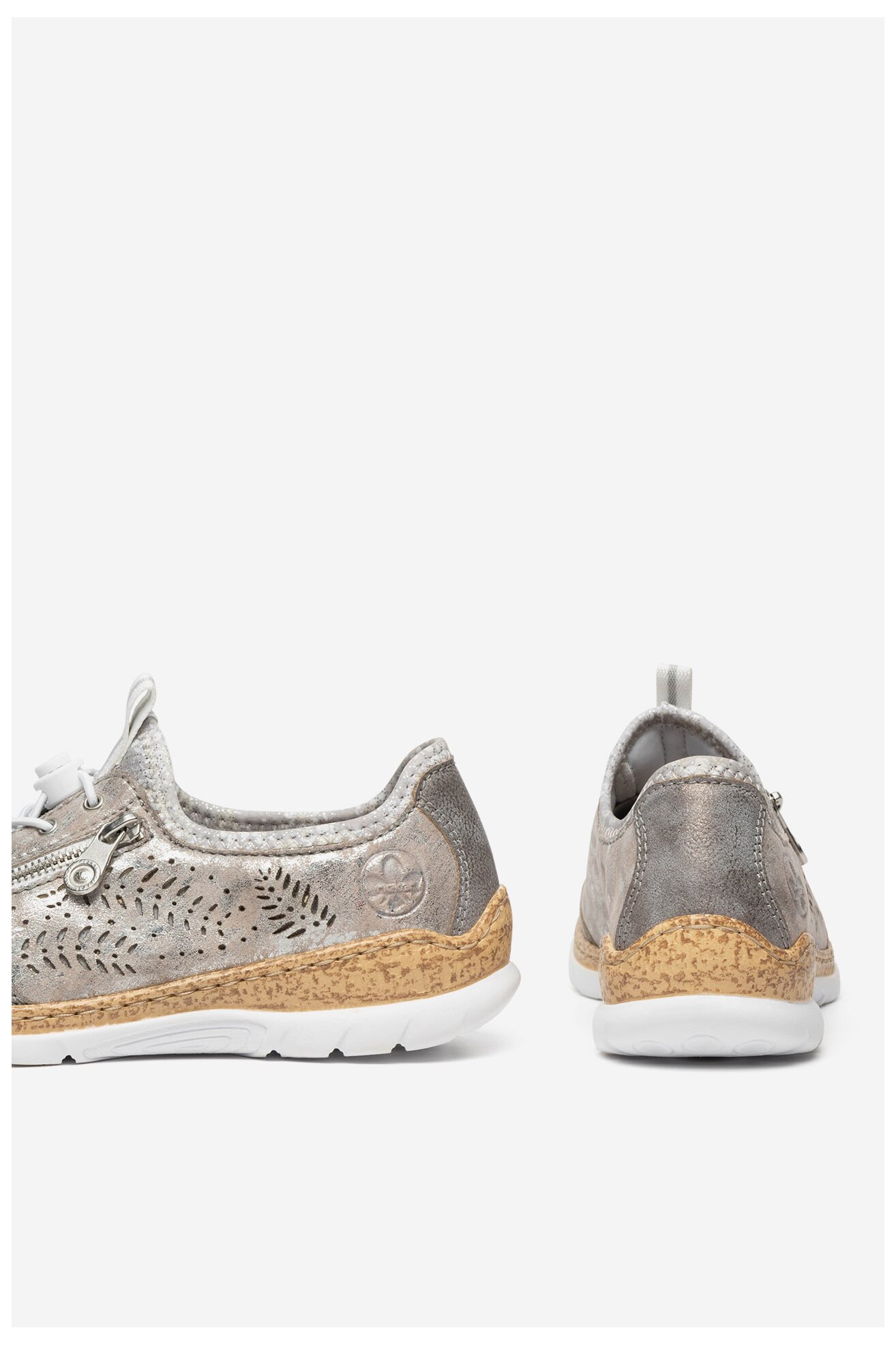 Półbuty Rieker N42K6-40 Szary