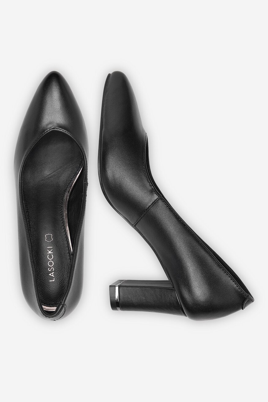 Pantofi cu toc Lasocki NEGRU - 5906751258262