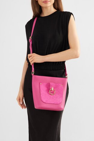 Сумка З Ремінцем Jenny Fairy MJK-J-020-05 ТЕМНО-РОЖЕВИЙ